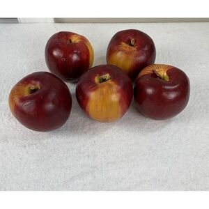 Five Red Yellow  Apple Fruit Realistic‎ Centerpiece Decoration Home Kitchen